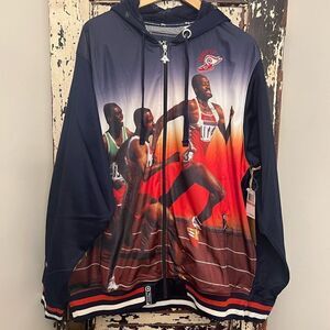 LRG Lifted Research Group Men's Emrbroidered 47 Catch Up Full Zip Hoodie. 3X.